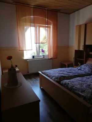 Ein Bett oder Betten in einem Zimmer der Unterkunft Ferienwohnung Gladbeck-Rohde