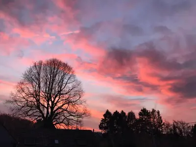 Blick auf den Sonnenuntergang/Sonnenaufgang von des Privatzimmers aus oder aus der Nähe