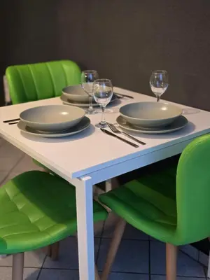 Grundriss der Unterkunft Rhein Living Apartment - Balkon und Rheinpromenade