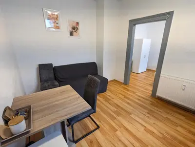 Ein Sitzbereich in der Unterkunft Cityhouse - Wiesen