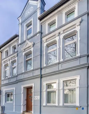 Das Gebäude in dem sich die Ferienwohnung befindet