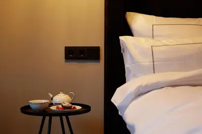 Ein Bett oder Betten in einem Zimmer der Unterkunft hotel friends Essen Zeche Zollverein