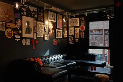 Ein Sitzbereich in der Unterkunft hotel friends Essen Zeche Zollverein