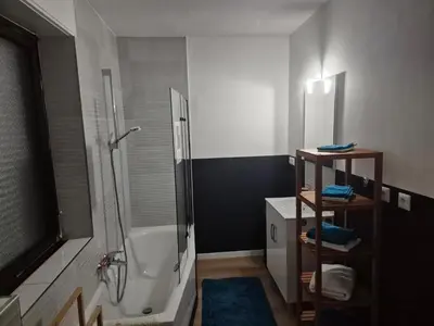 Ein Badezimmer in der Unterkunft Appartment Rheinaue