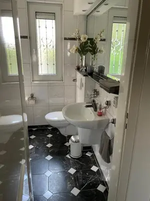 Ein Badezimmer in der Unterkunft Messewohnung Düsseldorf
