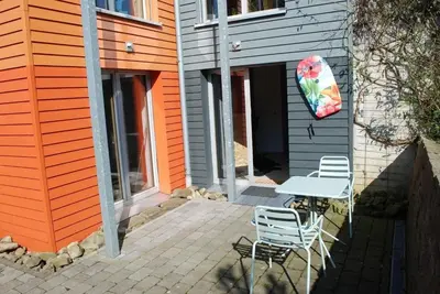 Das Gebäude in dem sich die Ferienwohnung befindet