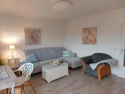 Ein Sitzbereich in der Unterkunft Casa Mediterrana