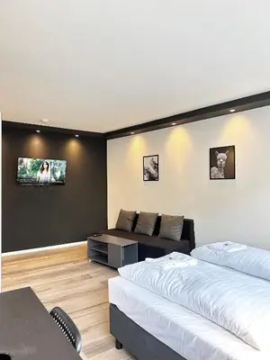 Ein Sitzbereich in der Unterkunft BLK Hostel