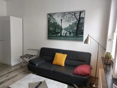 Ein Sitzbereich in der Unterkunft City Apartment in Velbert-Mitte