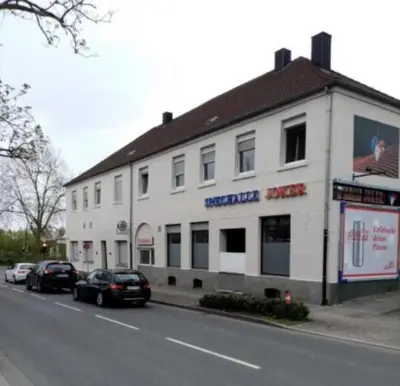 Das Gebäude in dem sich die Pension befindet