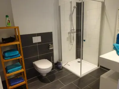 Ein Badezimmer in der Unterkunft 2-Zimmer-Ferienwohnung im Herzen von Nordkirchen