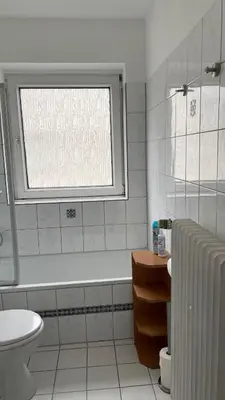 Ein Badezimmer in der Unterkunft FeWo Oberhausen-Alstaden (Gornig)