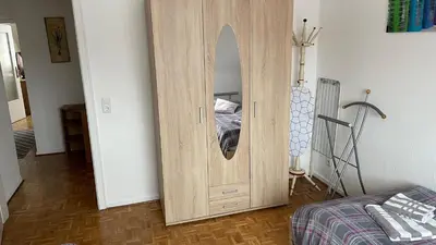 Ein Bett oder Betten in einem Zimmer der Unterkunft FeWo Oberhausen-Alstaden (Gornig)