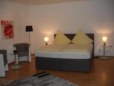 Ein Bett oder Betten in einem Zimmer der Unterkunft City-Pension-Dortmund