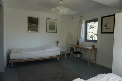Ein Bett oder Betten in einem Zimmer der Unterkunft Zweizimmerwohnung nah der Messe