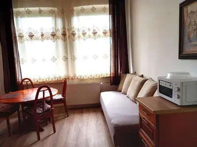 Ein Sitzbereich in der Unterkunft Apartment Haus Essen