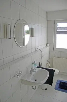 Ein Badezimmer in der Unterkunft Ferienwohnung Brandheide