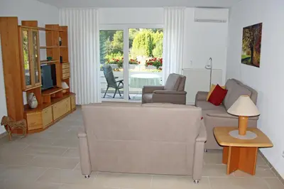 TV/Unterhaltungsangebot in der Unterkunft Ferienwohnung Brandheide