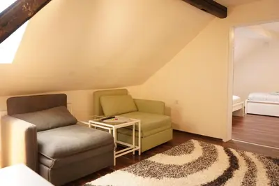 Ein Sitzbereich in der Unterkunft Vivo Apartments Herne