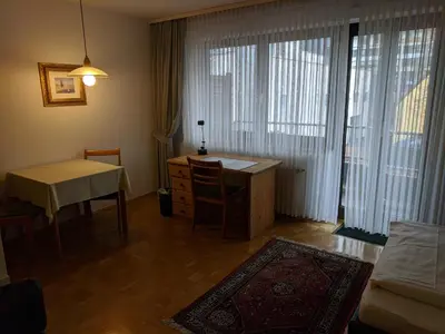 Ein Sitzbereich in der Unterkunft Apparthaus Arosa