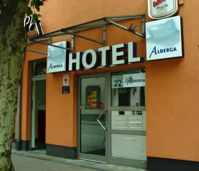 Ein Zertifikat, Auszeichnung, Logo oder anderes Dokument, das in der Unterkunft Hotel Alberga ausgestellt ist
