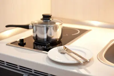 Küche/Küchenzeile in der Unterkunft Hotel Asahi