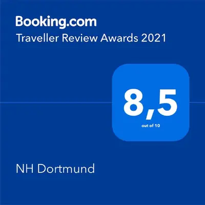 Ein Zertifikat, Auszeichnung, Logo oder anderes Dokument, das in der Unterkunft NH Dortmund ausgestellt ist