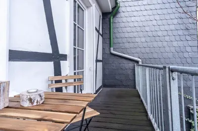 Ein Balkon oder eine Terrasse in der Unterkunft cruwzo I Apartments in Wuppertal