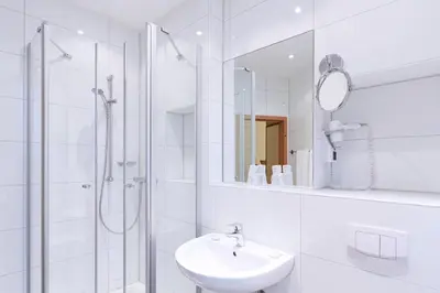 Ein Badezimmer in der Unterkunft Doria