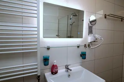 Ein Badezimmer in der Unterkunft Aparthotel Kompass A 201