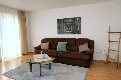 Ein Sitzbereich in der Unterkunft Aparthotel Kompass A 204