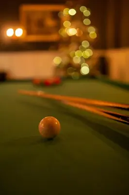 Ein Billardtisch in der Unterkunft Hotel Berliner Hof