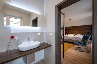 Ein Bett oder Betten in einem Zimmer der Unterkunft Hotel Zu Freunden