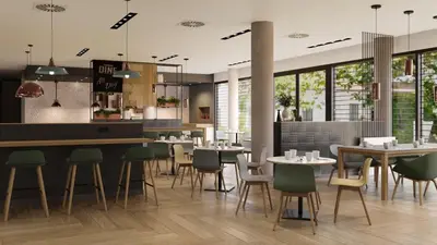 Ein Restaurant oder anderes Speiselokal in der Unterkunft Holiday Inn Ratingen - City by IHG