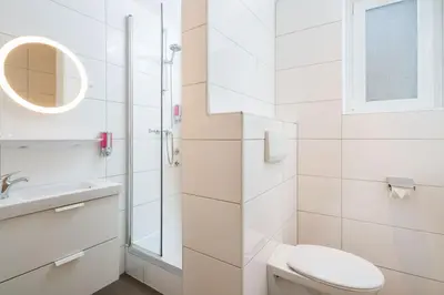 Ein Badezimmer in der Unterkunft Stadt-gut-Hotel Rheinischer Hof