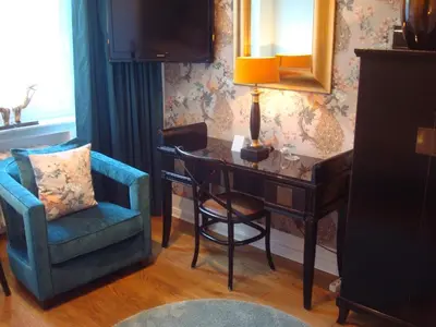 Ein Sitzbereich in der Unterkunft Boutique Hotel Sir & Lady Astor - The Charming City Hotels