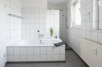 Ein Badezimmer in der Unterkunft Apartment mit Wohnflair