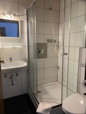 Ein Badezimmer in der Unterkunft Hubertus-Hof