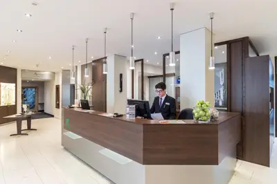 Lobby/Rezeption in der Unterkunft Ringhotel Drees