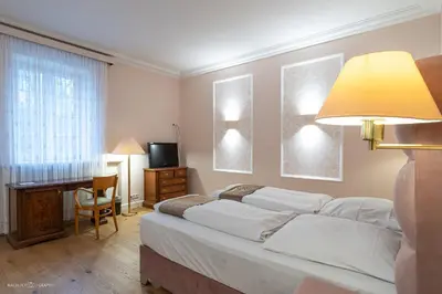 Ein Bett oder Betten in einem Zimmer der Unterkunft Schloss Westerholt