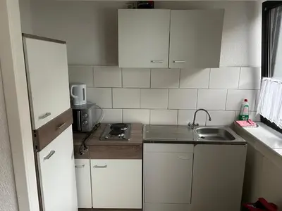 Küche/Küchenzeile in der Unterkunft Monteurwohnung Hagen Haus 1