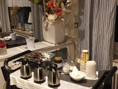 Kaffee-/Teezubehör in der Unterkunft Hotel Grütering