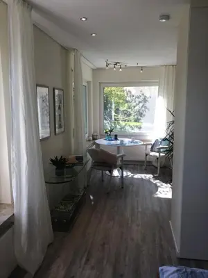 Ein Sitzbereich in der Unterkunft Apartment im Grünen