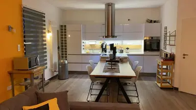 Küche/Küchenzeile in der Unterkunft Stadtvilla Intzeplatz - Apartment Borkum
