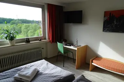 TV/Unterhaltungsangebot in der Unterkunft Ruhrpottpension Am Stöter