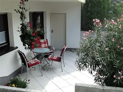 Ein Garten an der Unterkunft Ferienwohnung Marion