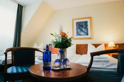 Ein Sitzbereich in der Unterkunft Altstadt Hotel St. Georg