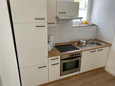 Küche/Küchenzeile in der Unterkunft interaktiv Appartements in Heiligenhaus - Hauptstrasse
