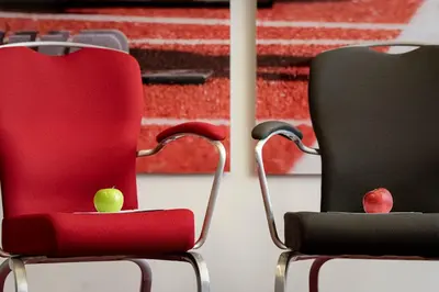 Ein Sitzbereich in der Unterkunft Tulip Inn Hotel Düsseldorf Arena - 2 Minuten Fußweg zur Messe