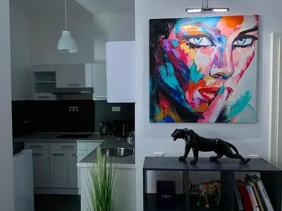 Grundriss der Unterkunft GelsenDesign - Gemütliches Studio-Apartment